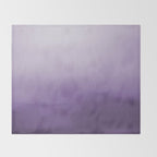 Inspired by Pantone Chive Blossom Purple 18-3634 Watercolor Abstract Art Throw Blanket Gallery Image 2