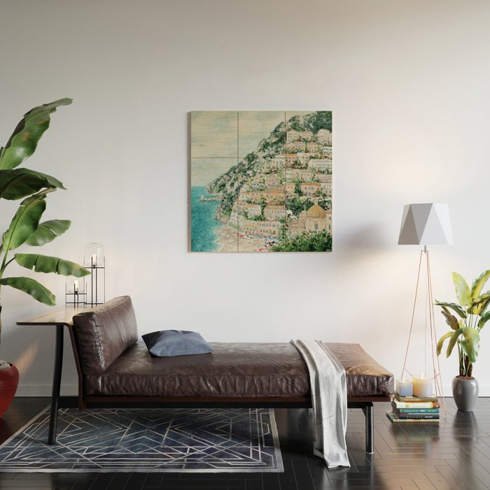 Positano Wood Wall Art Gallery Image 2