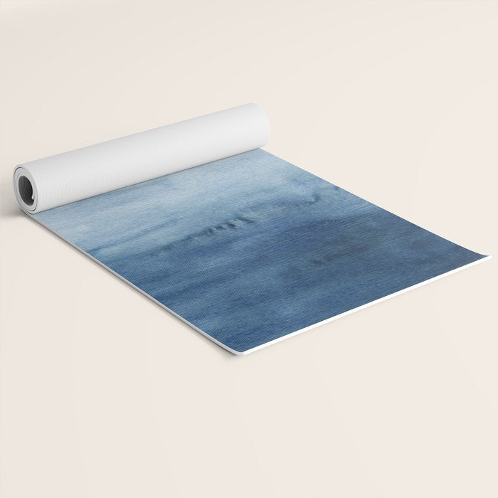 Indigo Abstract Painting | No. 4 Yoga Mat Gallery Image 2