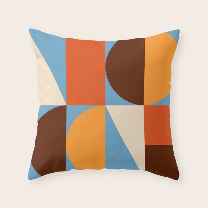 Mid Century 40B Throw Pillow Gallery Image 1
