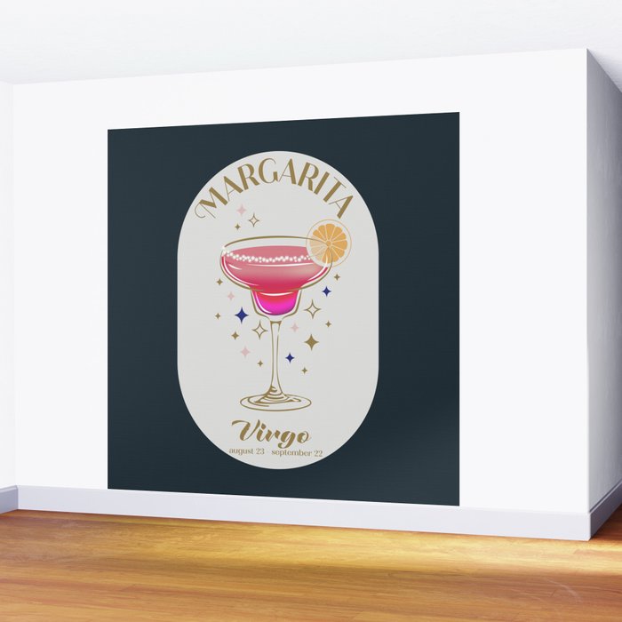 Margarita Cocktail Zodiac Sign Wall Mural Gallery Image 2