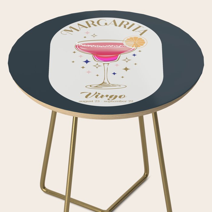 Margarita Cocktail Zodiac Sign Side Table Gallery Image 2