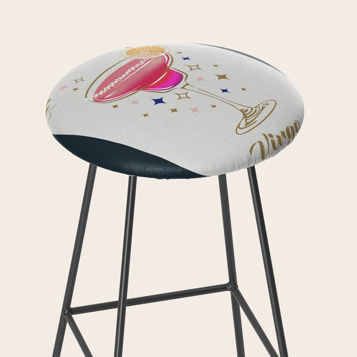 Margarita Cocktail Zodiac Sign Stool Gallery Image 2