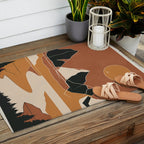 Minimal Abstract Art Landscape 03 Outdoor Rug Gallery Image 2