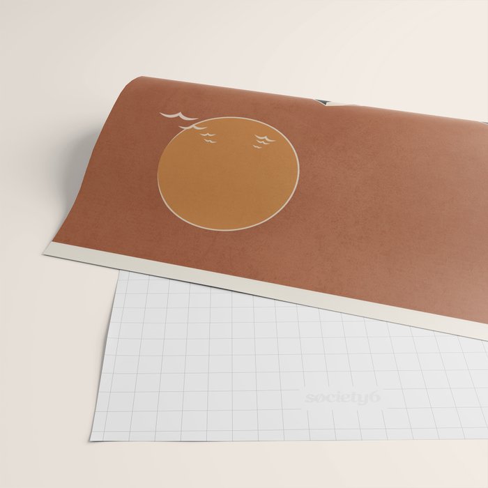 Minimal Abstract Art Landscape 03 Wrapping Paper Gallery Image 2