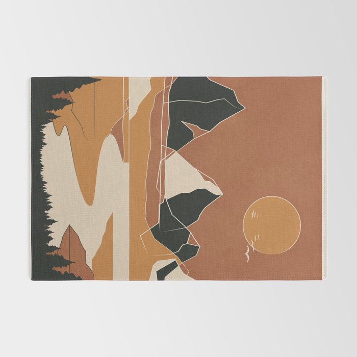 Minimal Abstract Art Landscape 03 Rug Gallery Image 2