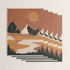 Minimal Abstract Art Landscape 03 Wrapping Paper Gallery Image 3