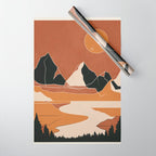 Minimal Abstract Art Landscape 03 Wrapping Paper Gallery Image 1