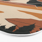 Minimal Abstract Art Landscape 03 Bath Mat Gallery Image 3