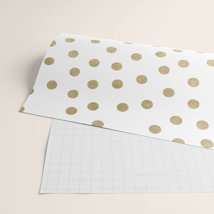 Stylish Gold Polka Dots Wrapping Paper Gallery Image 2