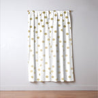 Stylish Gold Polka Dots Window Curtain Gallery Image 3