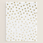 Stylish Gold Polka Dots Jigsaw Puzzle Gallery Image 1