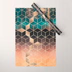 Ombre Dream Cubes Wrapping Paper Gallery Image 1