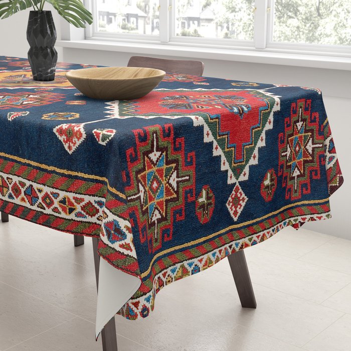 Luri Gabbeh Fars Southwest Persian Rug Print Tablecloth Gallery Image 3