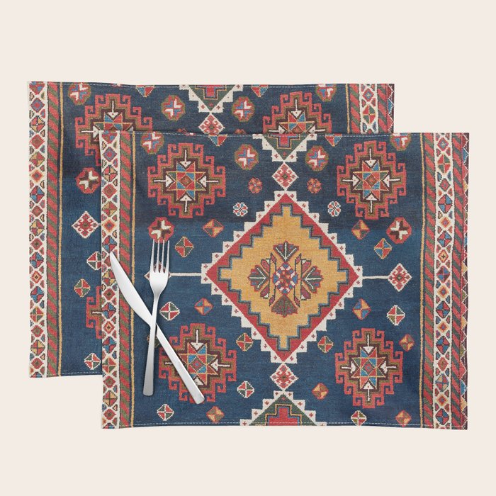 Luri Gabbeh Fars Southwest Persian Rug Print Placemat Gallery Image 1