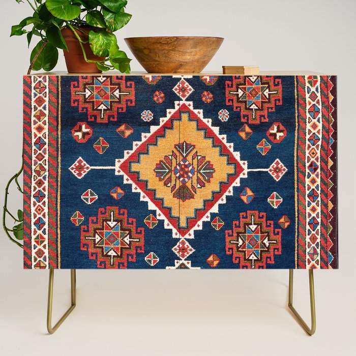 Luri Gabbeh Fars Southwest Persian Rug Print Credenza Gallery Image 1