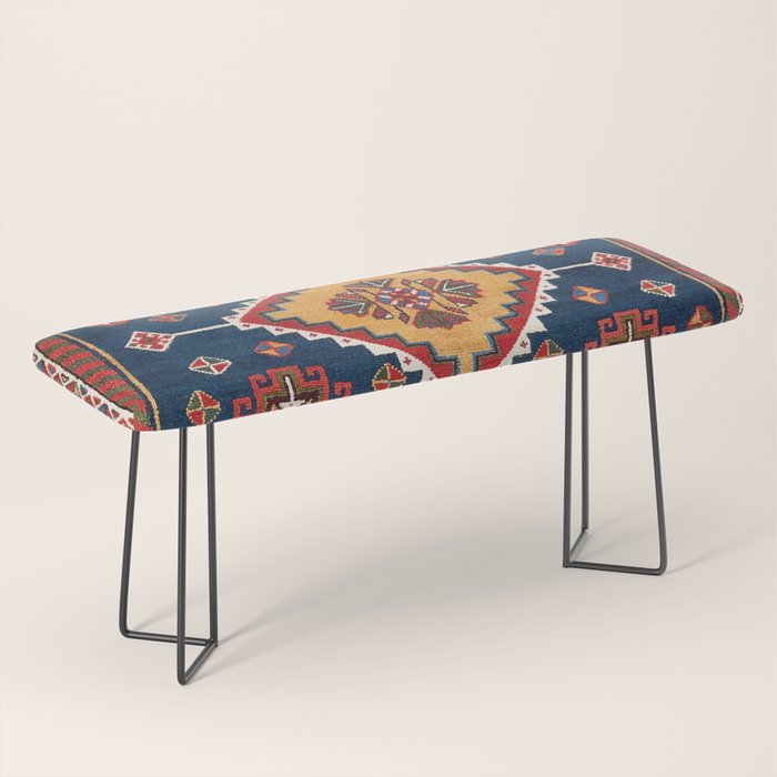 Luri Gabbeh Fars Southwest Persian Rug Print Bench Gallery Image 1