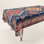 Luri Gabbeh Fars Southwest Persian Rug Print Tablecloth Gallery Image 1