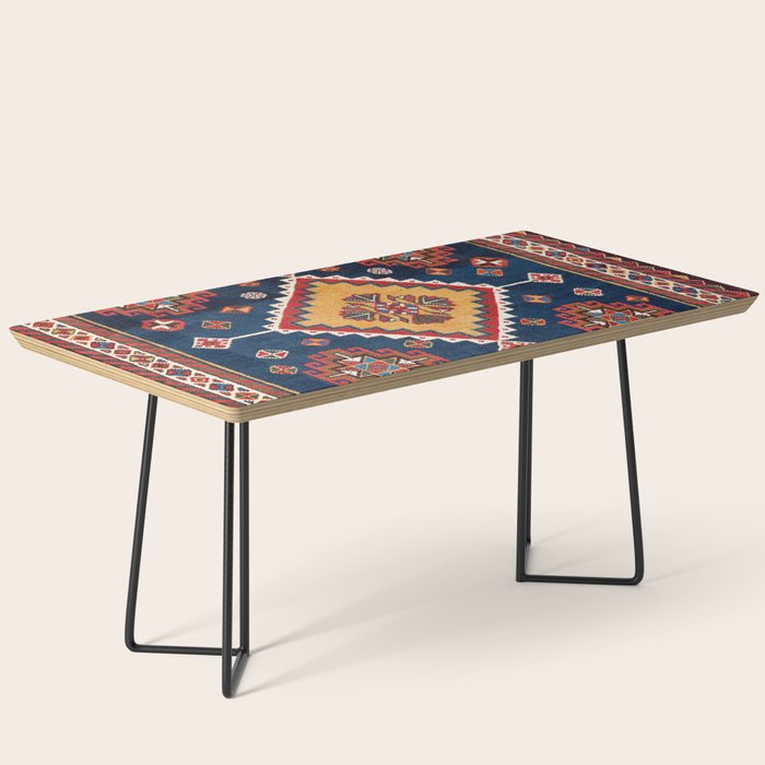 Luri Gabbeh Fars Southwest Persian Rug Print Coffee Table Gallery Image 1