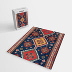 Luri Gabbeh Fars Southwest Persian Rug Print Jigsaw Puzzle Gallery Image 2