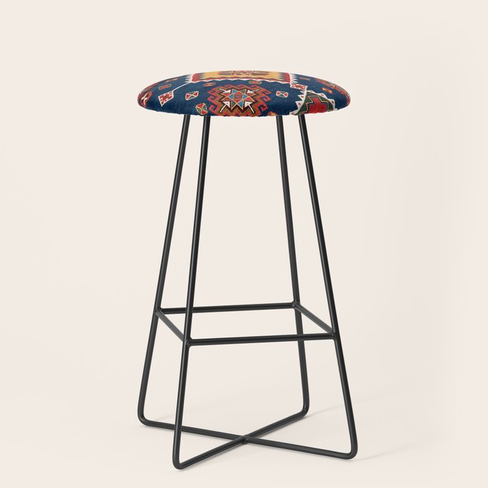 Luri Gabbeh Fars Southwest Persian Rug Print Stool Gallery Image 1