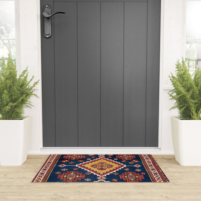 Luri Gabbeh Fars Southwest Persian Rug Print Welcome Mat Gallery Image 3