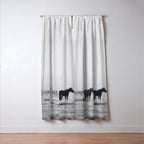 Horses in the Mist II Window Curtain Gallery Image 3