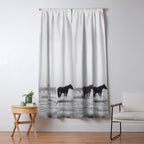 Horses in the Mist II Window Curtain Gallery Image 5