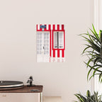 Red Stripes Beach House - Window - Door - Travel photography Poster Gallery Image 2