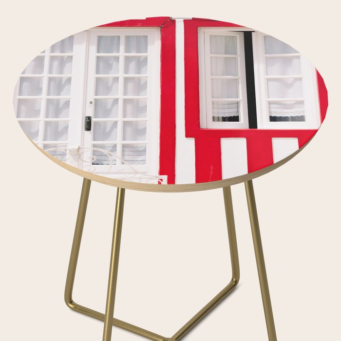 Red Stripes Beach House - Window - Door - Travel photography Side Table Gallery Image 2