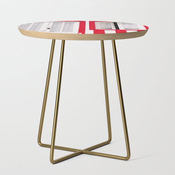 Red Stripes Beach House - Window - Door - Travel photography Side Table Gallery Image 1