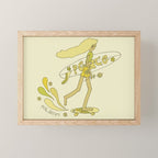 push daisies skate // retro surf art by surfy birdy Mini Art Print Gallery Image 1