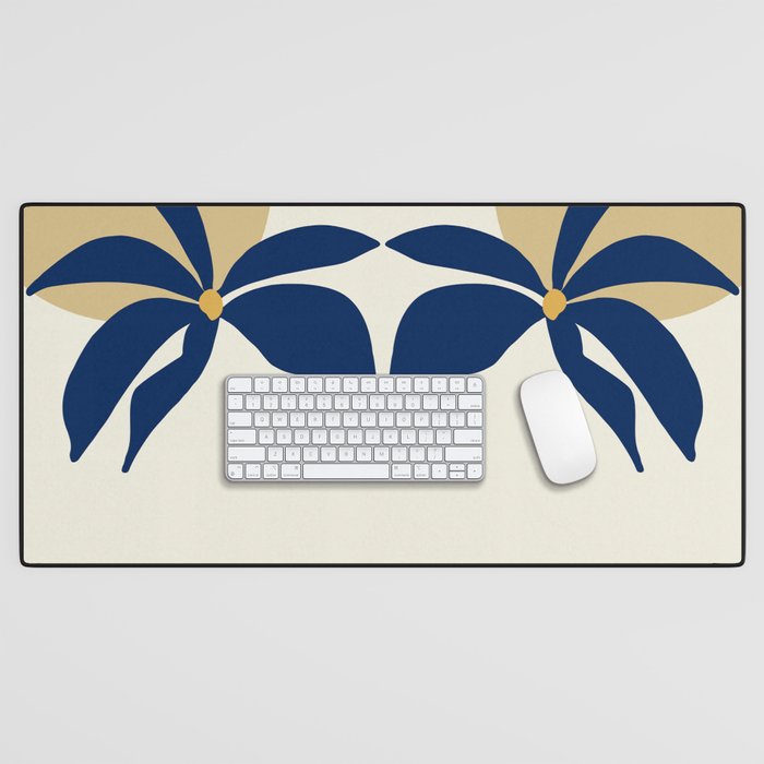 The Flower And The Sun, Floral Prints Desk Mat Gallery Image 1