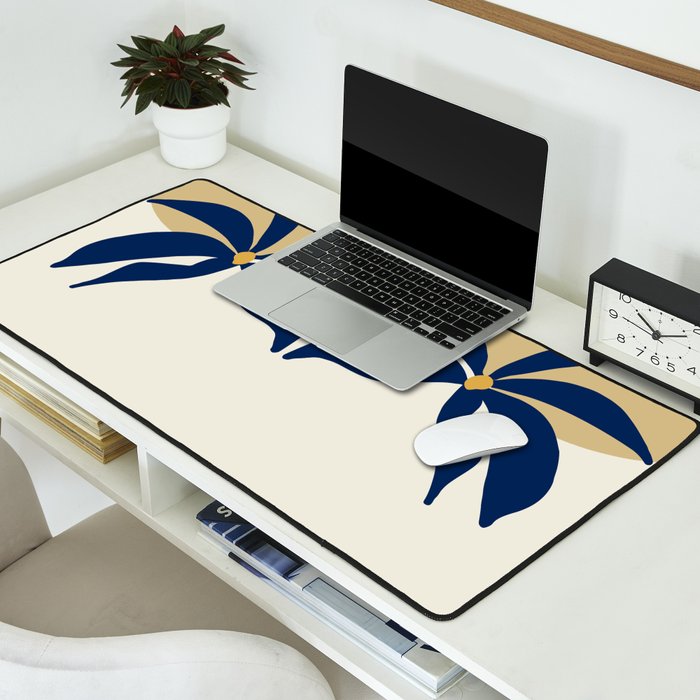 The Flower And The Sun, Floral Prints Desk Mat Gallery Image 2