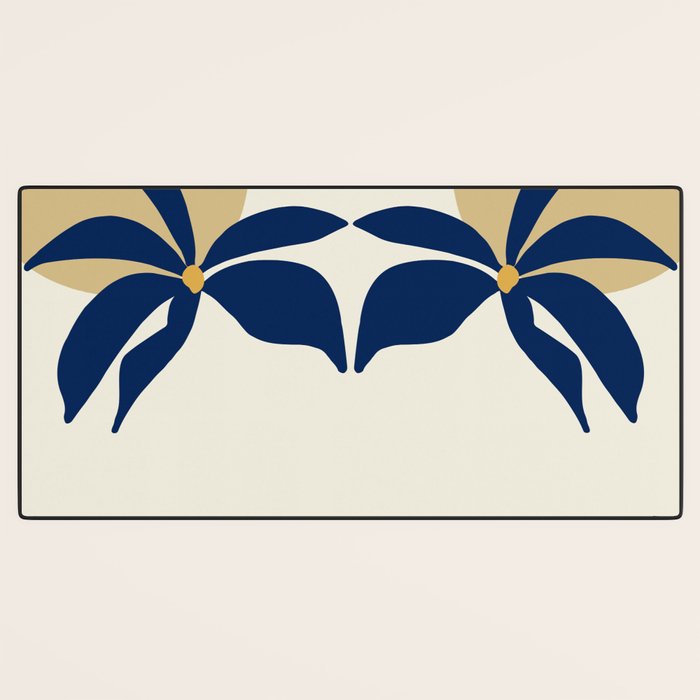 The Flower And The Sun, Floral Prints Desk Mat Gallery Image 3