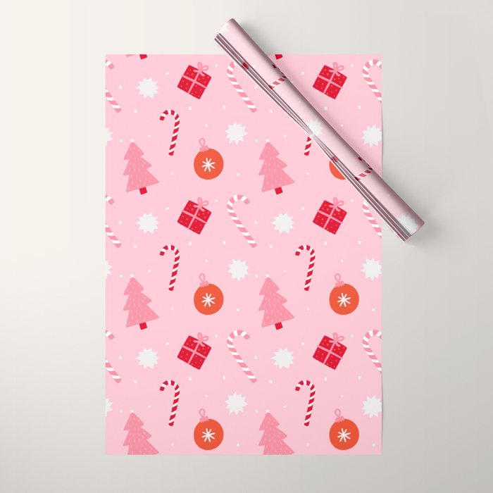 Christmas Fun - Pink Palette  Wrapping Paper Gallery Image 1