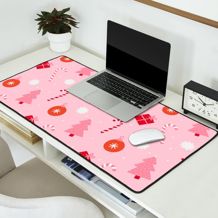 Christmas Fun - Pink Palette  Desk Mat Gallery Image 2