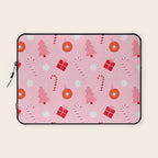 Christmas Fun - Pink Palette  Laptop Sleeve Gallery Image 1