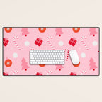 Christmas Fun - Pink Palette  Desk Mat Gallery Image 1