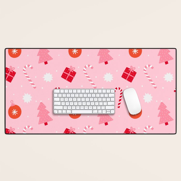 Christmas Fun - Pink Palette  Desk Mat Gallery Image 1