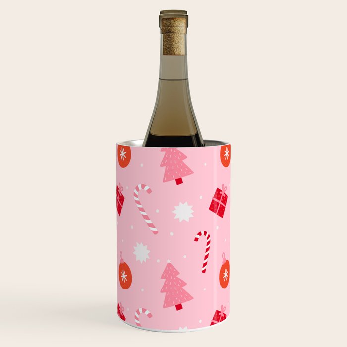 Christmas Fun - Pink Palette  Wine Chiller Gallery Image 2