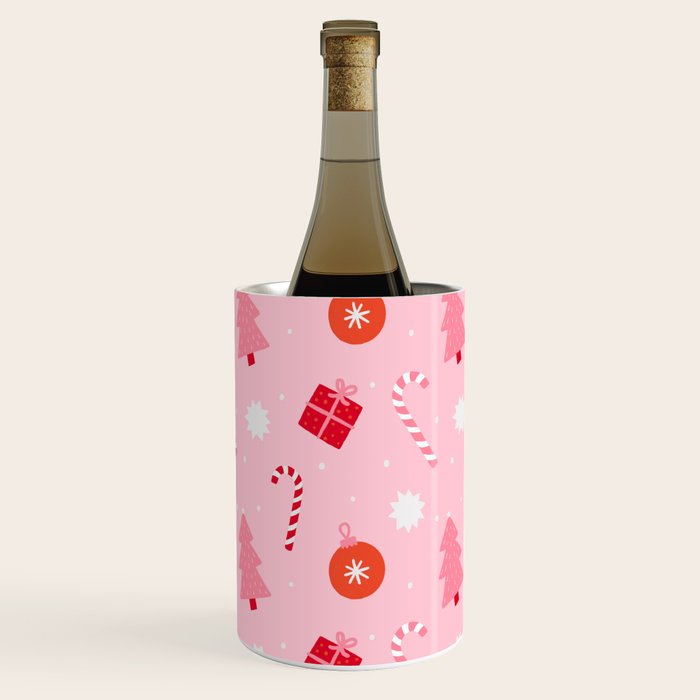 Christmas Fun - Pink Palette  Wine Chiller Gallery Image 3