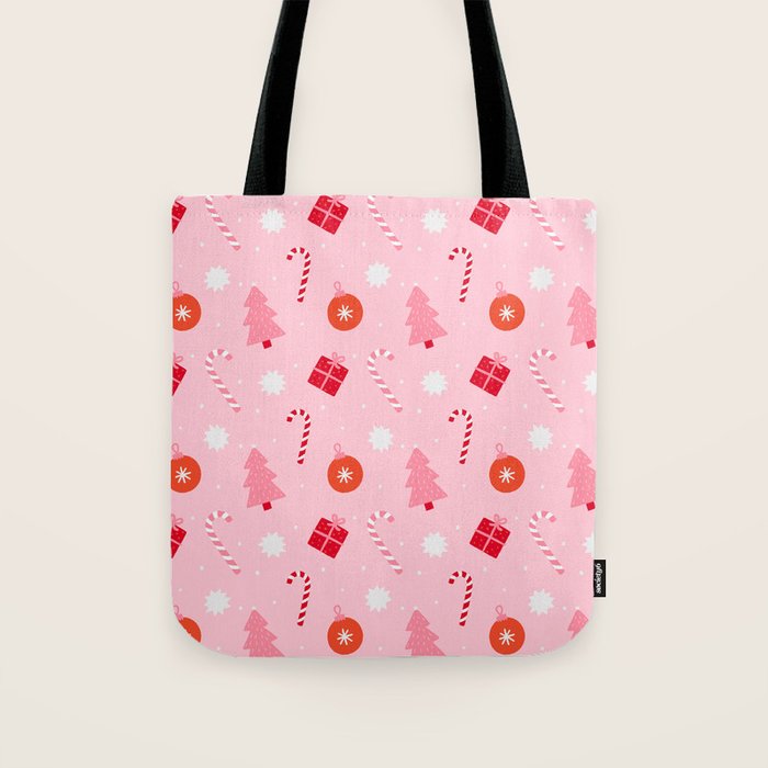 Christmas Fun - Pink Palette  Tote Bag Gallery Image 1