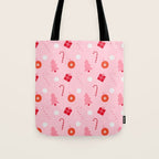 Christmas Fun - Pink Palette  Tote Bag Gallery Image 1