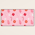 Christmas Fun - Pink Palette  Desk Mat Gallery Image 3