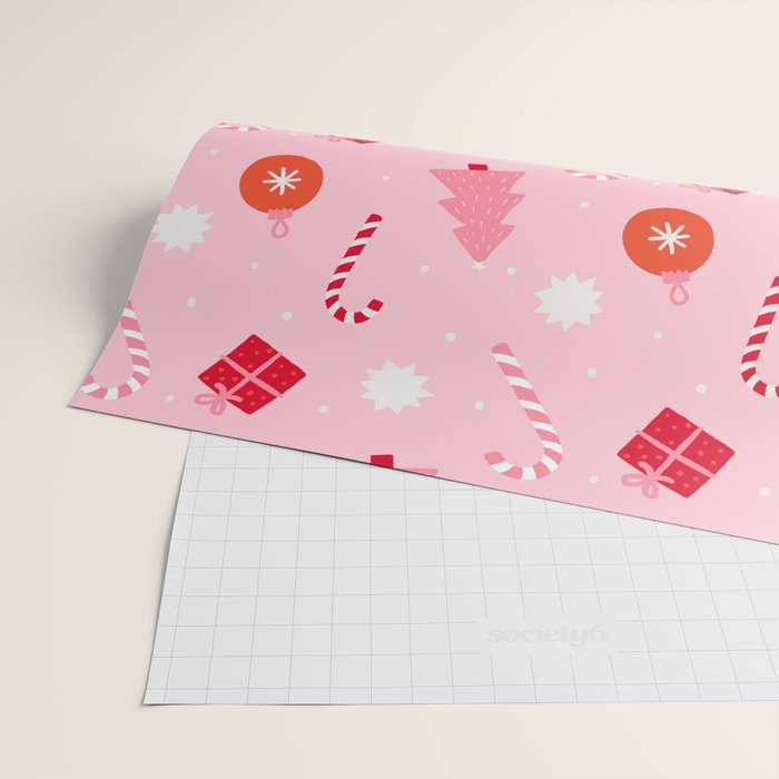 Christmas Fun - Pink Palette  Wrapping Paper Gallery Image 2