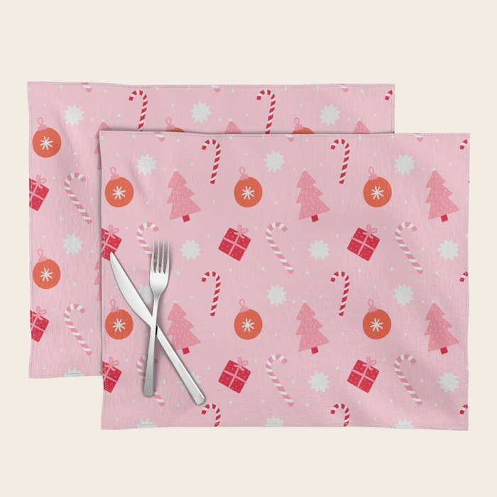 Christmas Fun - Pink Palette  Placemat Gallery Image 1