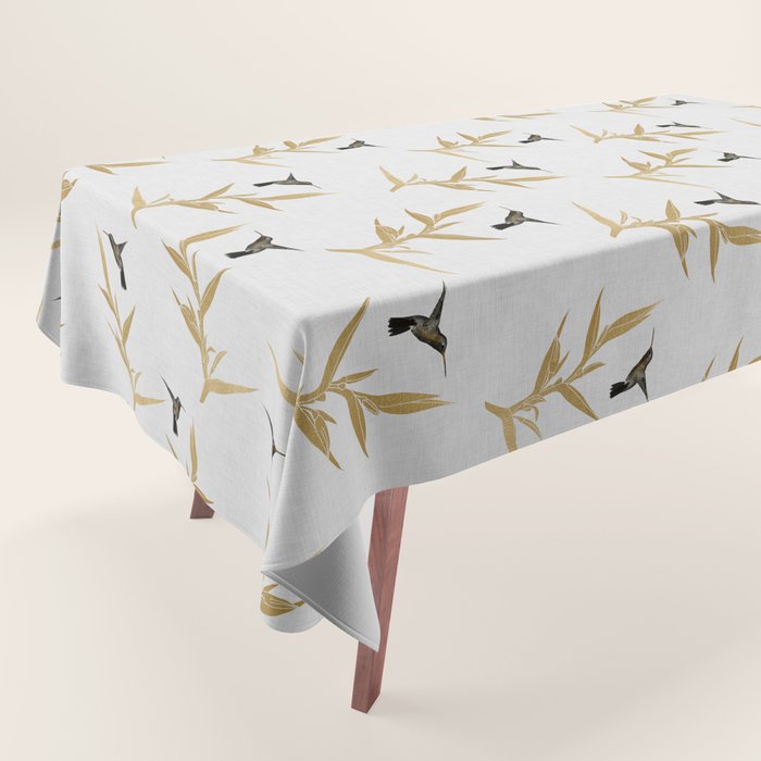Hummingbird & Flower II Tablecloth Gallery Image 1