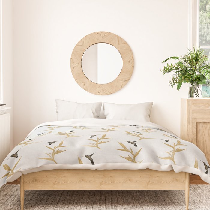 Hummingbird & Flower II Duvet Cover Gallery Image 3