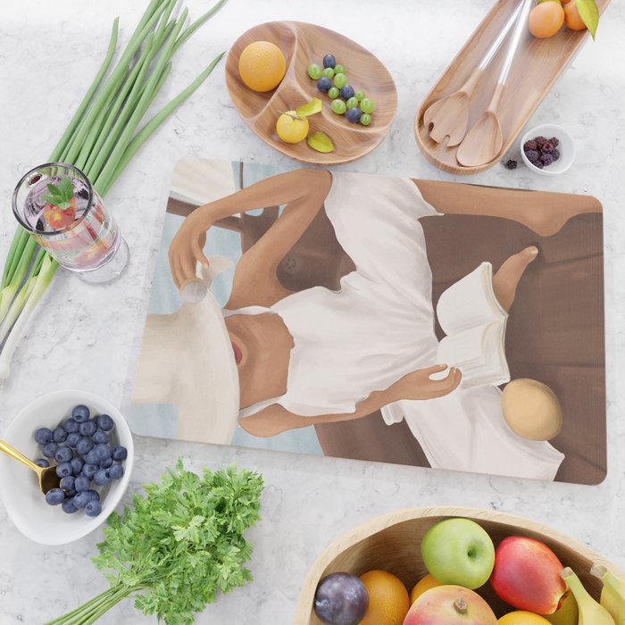 Summer Reading I Cutting Board Gallery Image 2